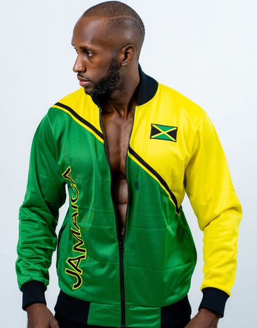 JAMAICA FLAG TWO-TONE JACKET